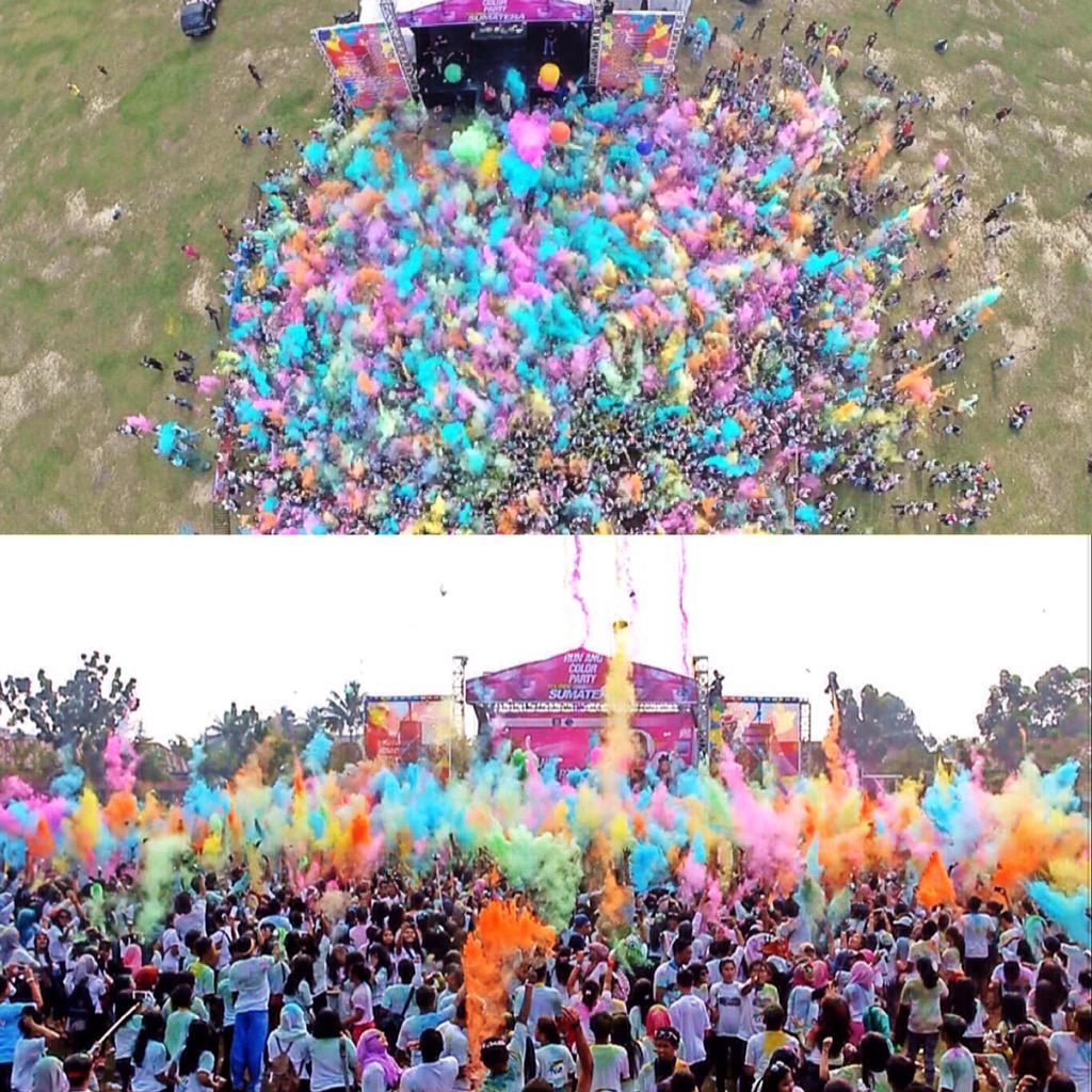 PEKANBARU - Waowww amazinggg, The Real Event Run Color Party 🍻 || follow: <a href="/RIAUcolorRun/">Riau Color Run</a> <a href="/infoPKU/">Info Pekanbaru</a>