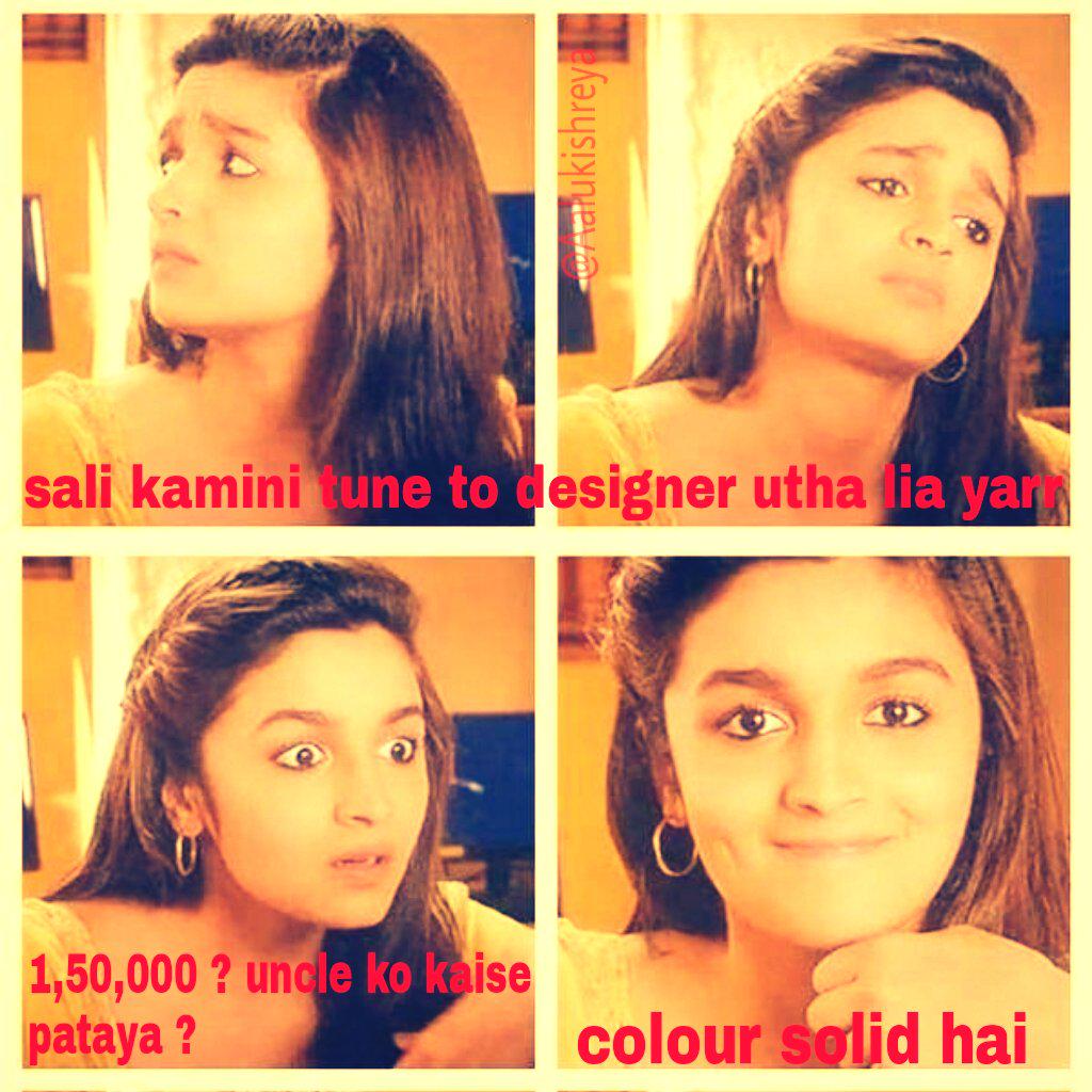 Kavya Pratap  this convo  the way she says\"sali kamini\"  Happy Birthday Alia bhatt 
