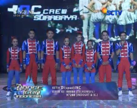 Jangan lupa dukung <a href="/IncrowsSurabaya/">Incrows Surabaya</a>  supaya ga diknock out hari ini! #THEDANCEICON
