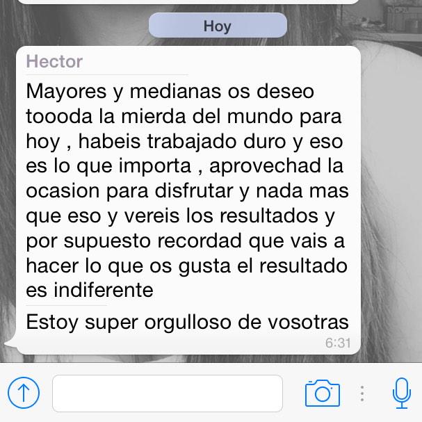 AdriiBusta14's tweet photo. Tengo miedo y muchos nervios 😭😭😭😭 http://t.co/cuTRuu3l8Y