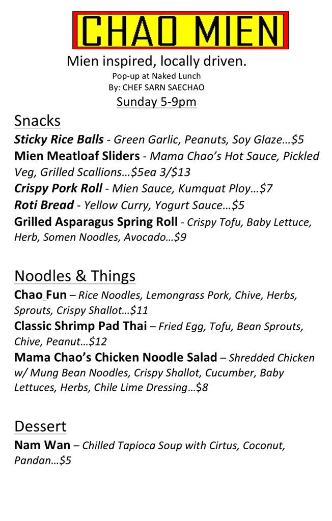 ChaoMienSF's tweet photo. Here's the menu for tomorrow. If you see something you like, come in and try it. http://t.co/VN6cjIazDG
