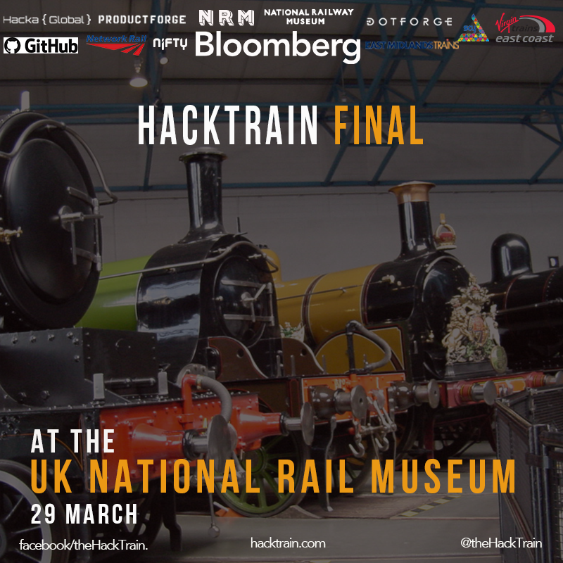 hackpartners's tweet image. Look forward to the #hacktrain #Finale in @railwaymuseum supported by @CityofYork @SCYinnovate #hackathon #startup