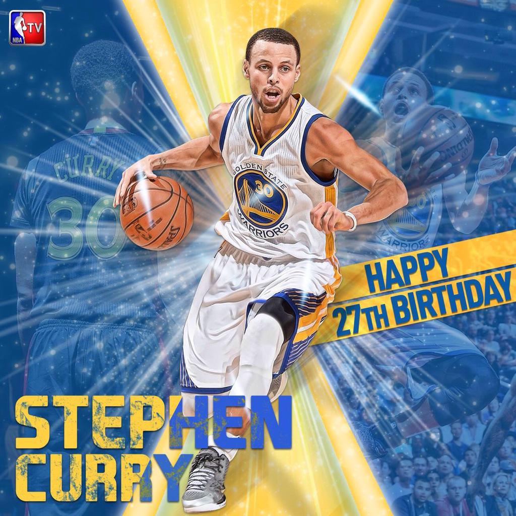 Happy Birthday to my IDOL!  Stephen Curry!  \"The Baby Faced-Assassin\"  
