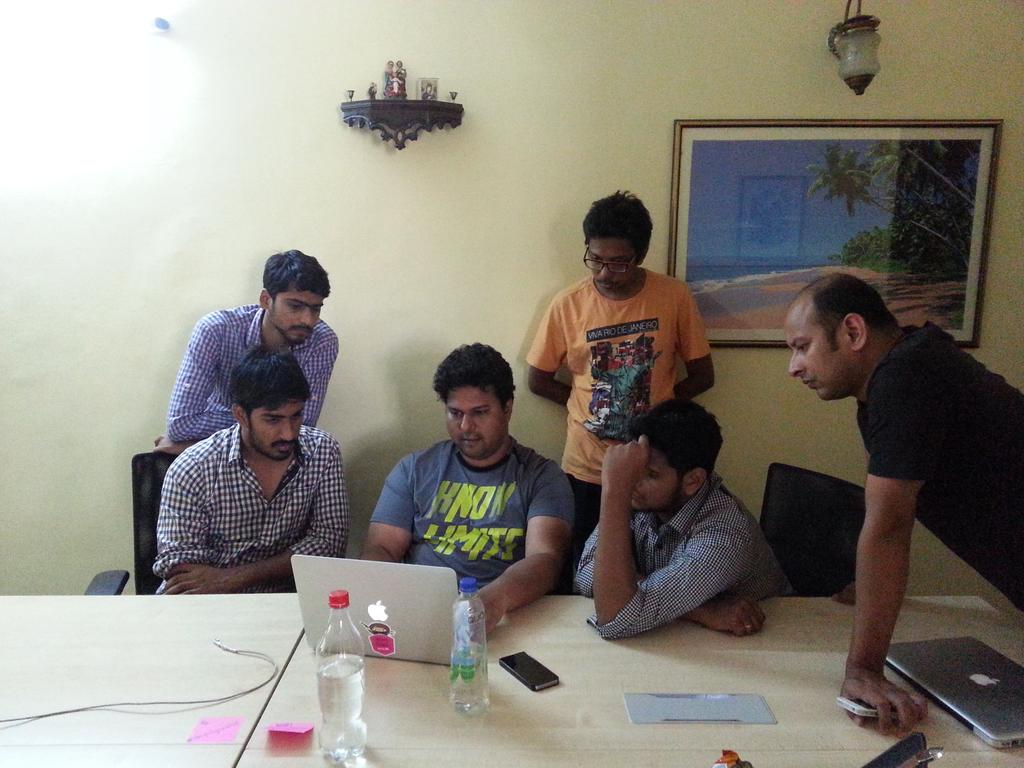siva_epari's tweet photo. Busy with fixing Drupal 8 #drupalgoa2015 #d8codesprint http://t.co/reJQ8mOSIH
