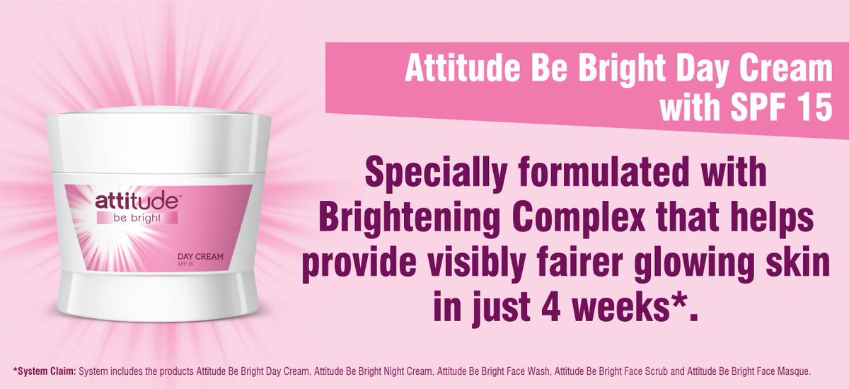 attitude be bright day cream spf 15