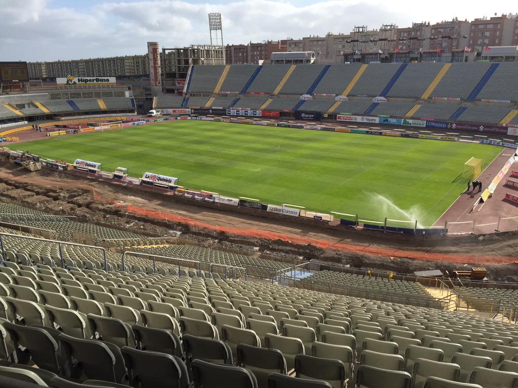 Todo preparado en el estadio de gran canaria para recibir al @realbetis