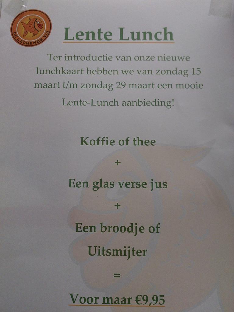 delachendevis's tweet photo. Lente lunch: koffie/thee + verse jus + broodje / uitsmijter voor €9,95!  #Nomnomnom #lunch #delachendevis #eetcafé http://t.co/cB14KSuNbR