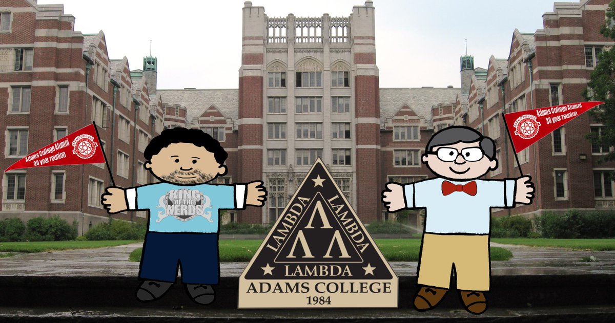 On2Mars_Kayla's tweet photo. .@bobbyislewis &amp; @curtisisbooger back at Adams College for the 30 yr reunion! #PressedNerds #NerdsRule #NerdArmy http://t.co/qQhL6Vun1n