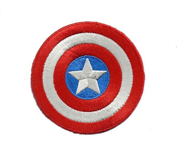 LukeConners's tweet image. Captain America Star Shield Logo Sheen Embroidered Iron On Patch - 3.0cm x 3.0cm by #creambox (3.40 USD)