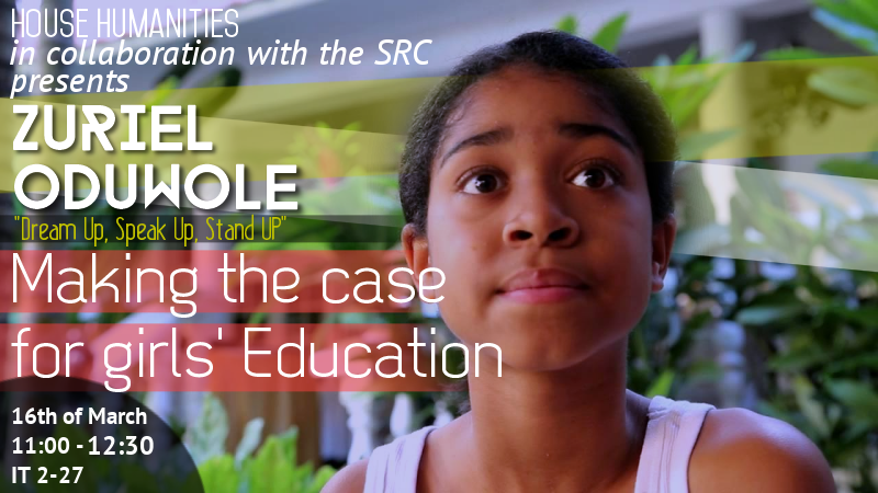 13-year-old social activist, Zuriel, to join us this Monday, 11:00 - 12:30 IT 2-27. <a href="/TuksSRC/">ЮльКа ВолКова</a> @TuksRag <a href="/STUKU_at_TUKS/">STUKU-Student Culture Committee</a>
