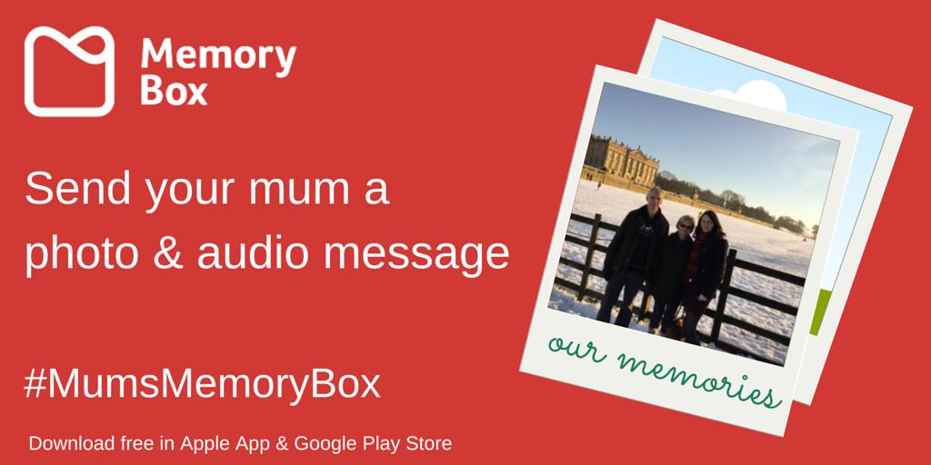 Hands up if you love your mum x #MumsMemoryBox #mothersdaymessage #MotheringSunday