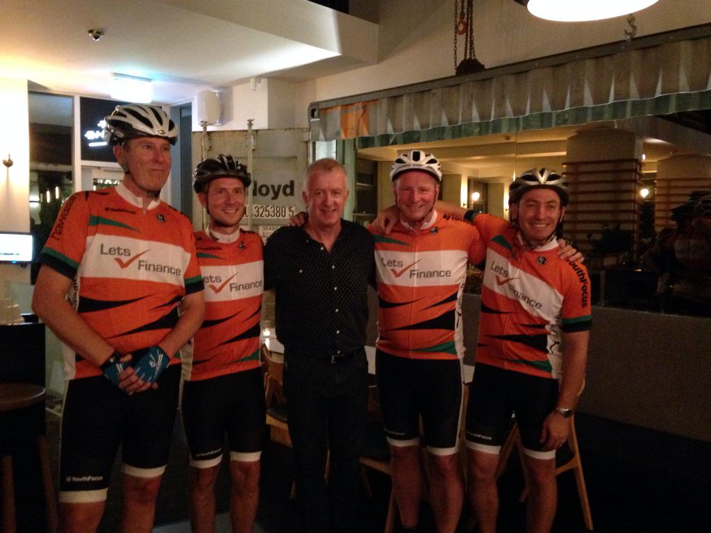 JohnMcGlue's tweet image. Big ups to Julian Mills &amp;amp; mates from Team #letsfinance raising $$$ ahead of #rideforyouth @YouthFocusWA #gresham