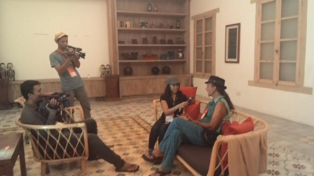 Fantuzzi doing an interview for baliradio.net ! #BaliLive2015