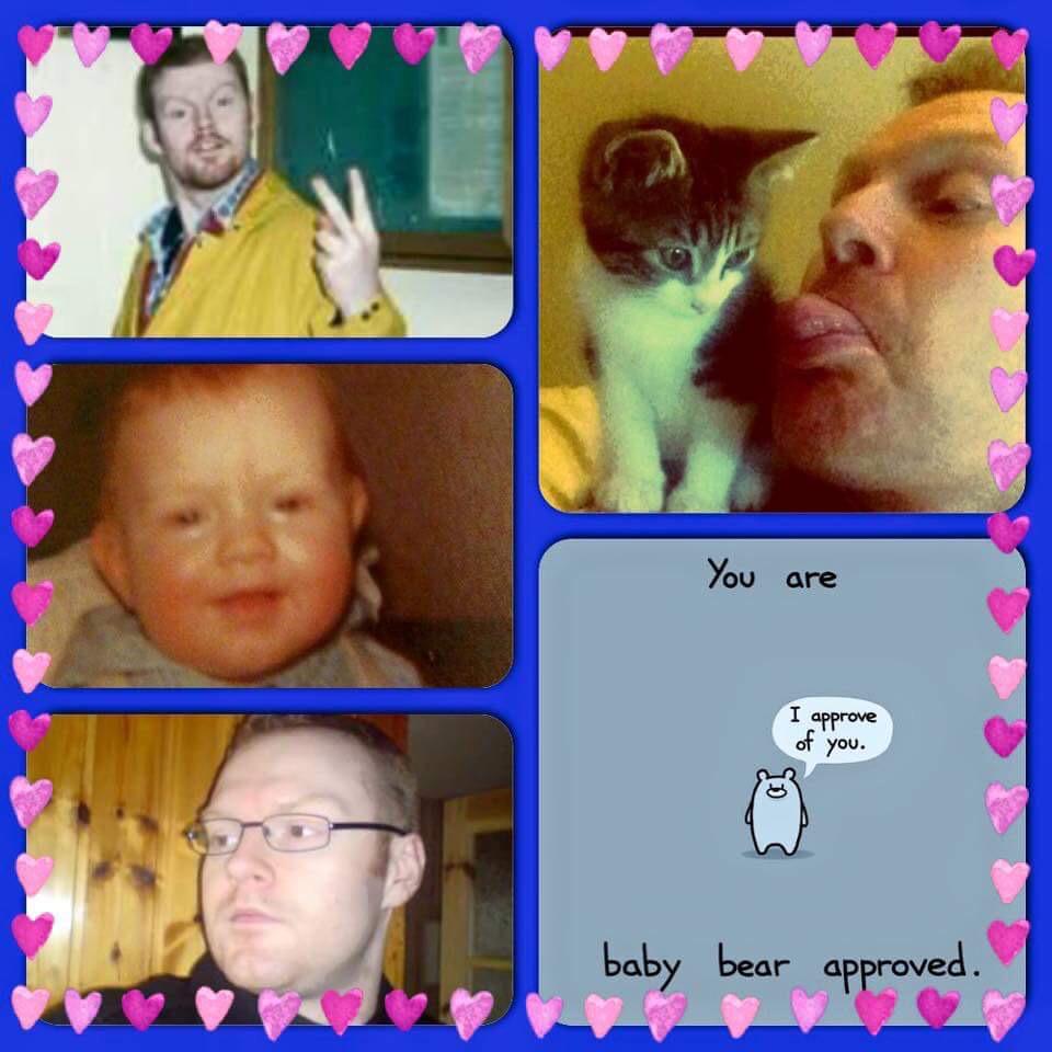 Gillwallace1's tweet photo. Happy birthday baby bear 🐻lots of love me and the kitties 🐾🐾xx http://t.co/odgU96f663