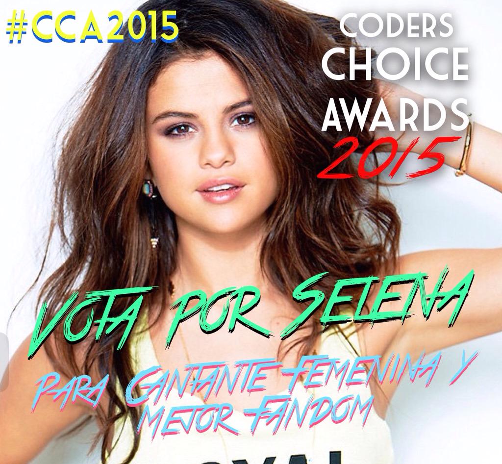 CodersChoiceAs's tweet image. #Coders será @selenagomez "cantante femenina y el mejor fandom" #Selenators para los #CCA2015 portaldeencuestas.com/encuesta.php?i…