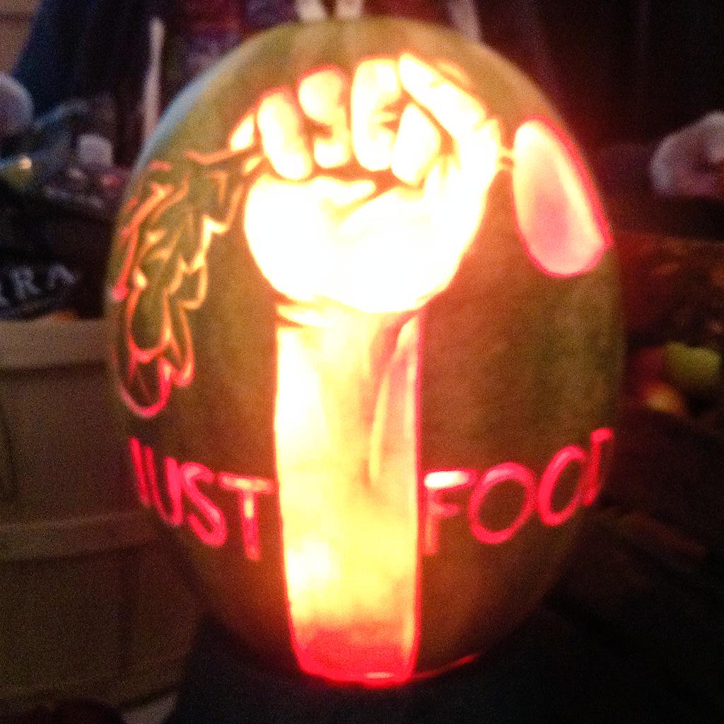 Amazing and inspiring calls to action happening at the #JustFoodConference and of course the food is delicious too!