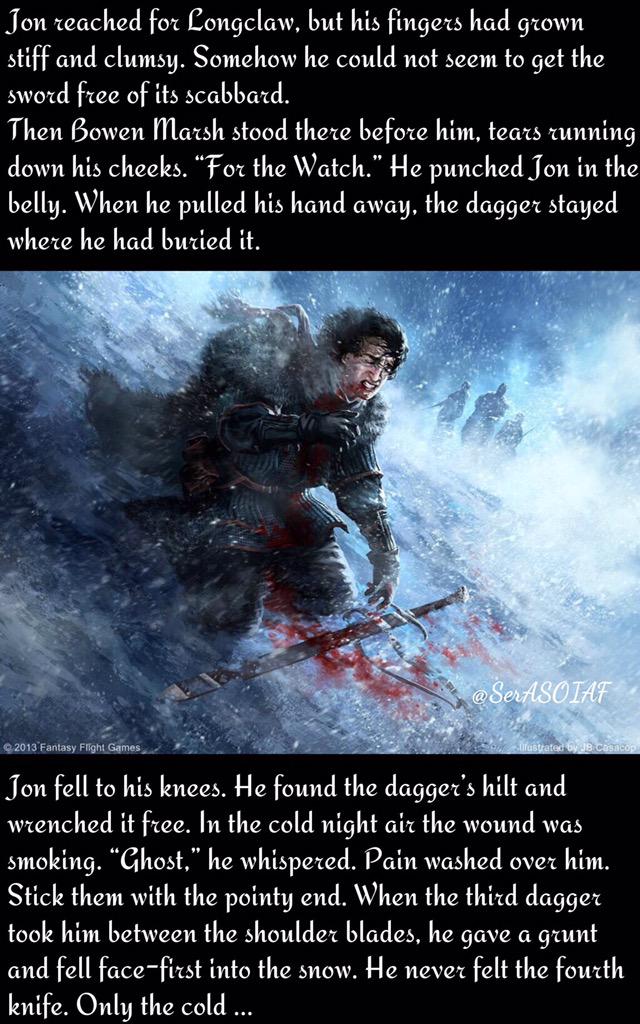 In the cold night air the wound was smoking. “Ghost,” he whispered. He never felt the fourth knife. Only the cold …