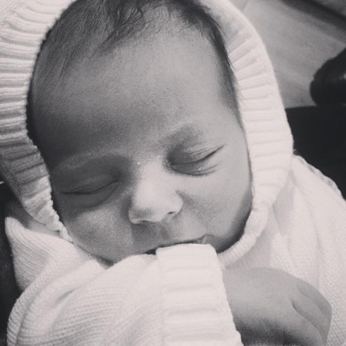 SamSmithNews's tweet image. PHOTOS: Sam holding his godson Jackson, for the very first time!