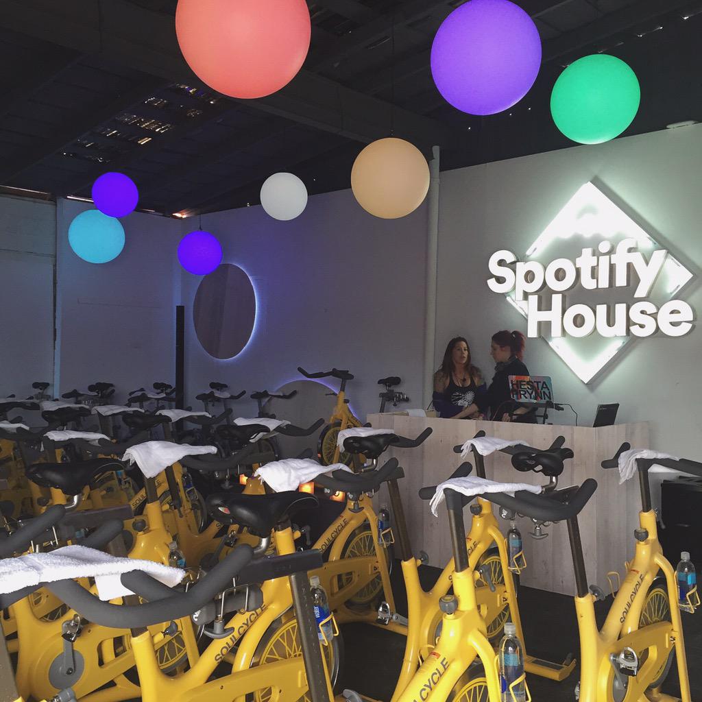 schmooey's tweet image. #SXSW looks good on you @soulcycle.  Let's ride. #ATHLEEEEEATS