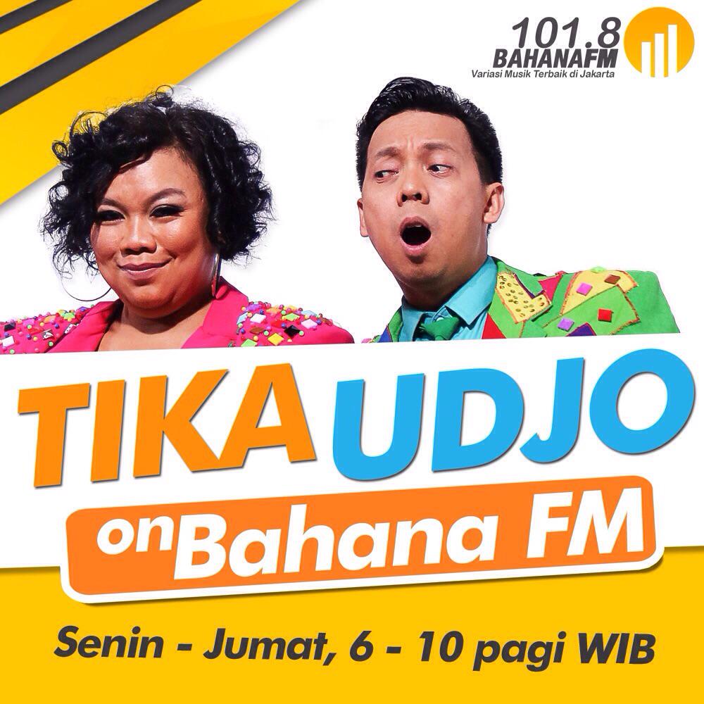 Mulai besok pagi di 101,8 Bahana FM
Dengerin yaaah... 
#TikaUdjoOnBahanaFM
#AllNewBahana