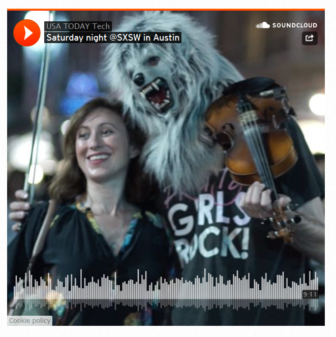 EVERSANAINTOUCH's tweet photo. Intouchers at #sxsw featured on @USATodaytech blog! http://t.co/CCZAJqbHcL  #sxswdistilled #keepingitweird http://t.co/sXXdT9WS9B