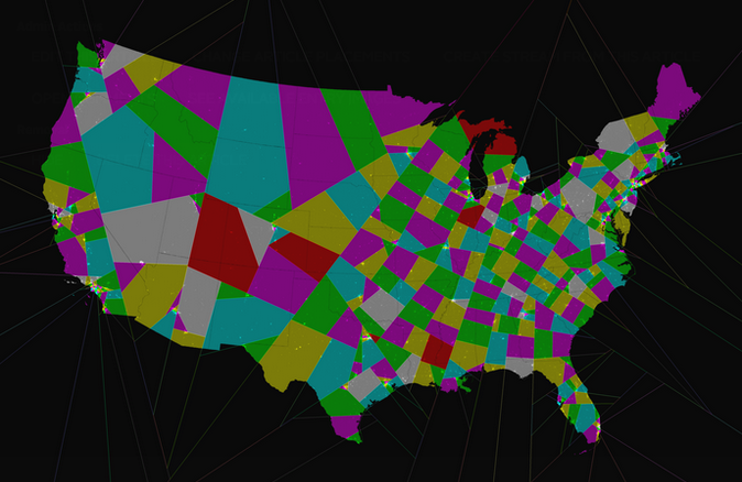 voxdotcom's tweet photo. This is what America would look like without gerrymandering http://t.co/3BqkcBrxGq http://t.co/ZQ9dkuL8uc