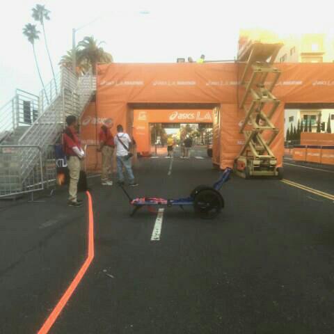 RapidExtraction's tweet image. Rex R-1s are deployed at @lamarathon
 today. Good luck to all the runners!