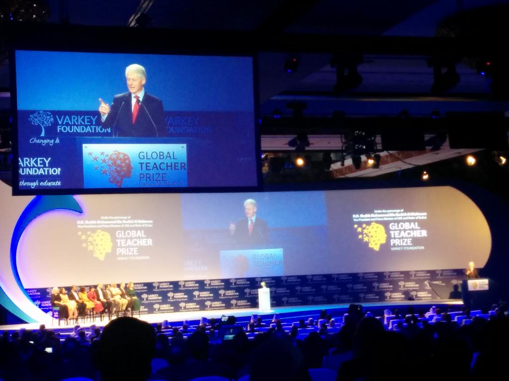 42nd President of the United States ..Bill Clinton @ #GESF Global Teacher Prize