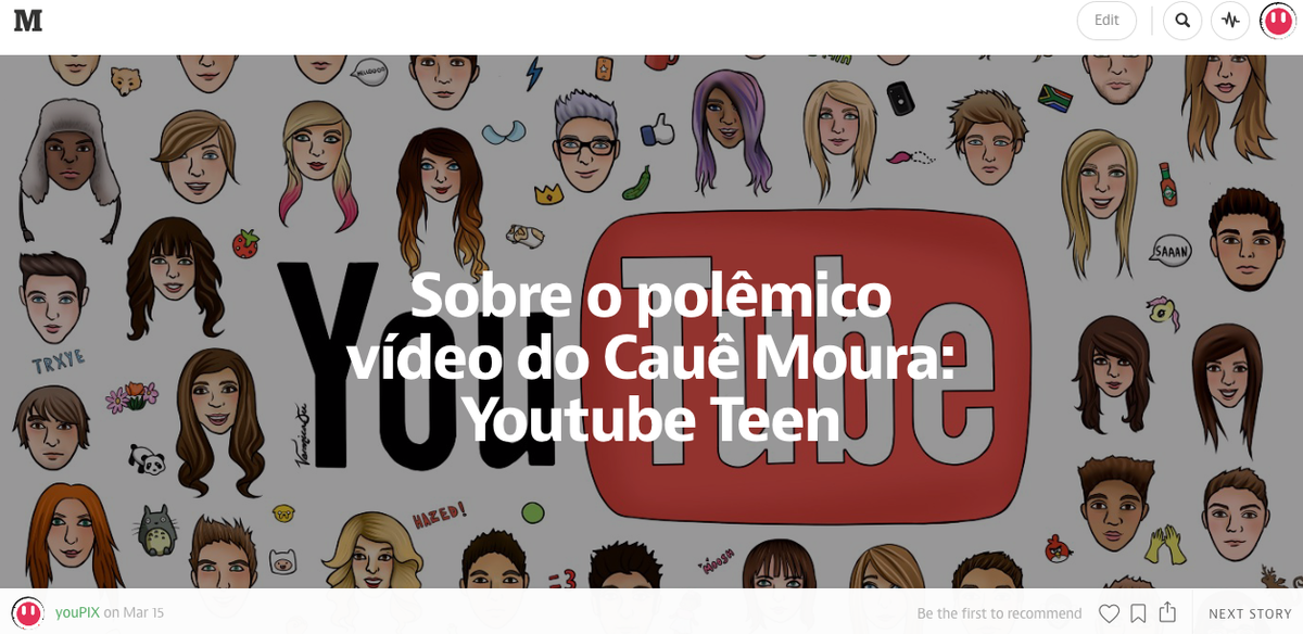 herrera_le's tweet photo. Pra quem precisa entender a cena de conteúdo digital "@youpix: Agora temos Medium!https://t.co/paLIdS6WOe http://t.co/qVslb8ZaeY"