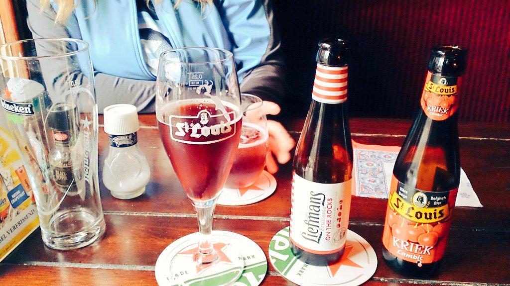 travellingshus's tweet photo. When in #Amsterdam, got lost so #Drinking helps! A great day also meeting up with a local friend for #beer &amp; #friets http://t.co/sLHK7kBhwO