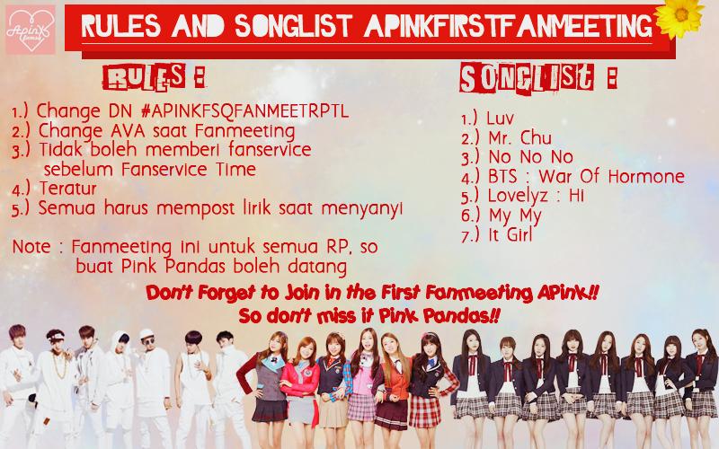 NoticeRP's tweet photo. [HELP RETWEET] #APINKFSQFANMEETRPTL By @APINKFAMSQ More info? Cek pic😉 http://t.co/Z0iDZsbmfZ
