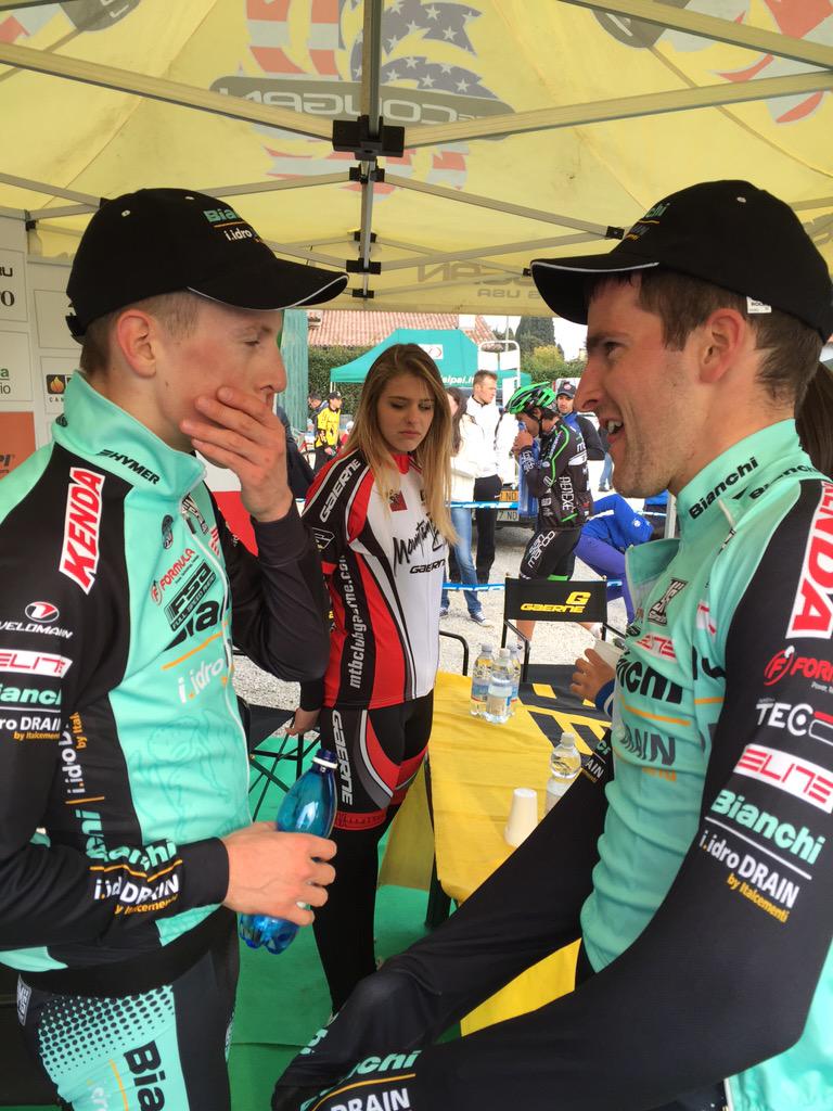 FaustoZanatta's tweet photo. 1o e 2o al Gran Premio Gaerne di Maser (TV) @BianchiOfficial @GhirottoMax @Italcementi @GerhardKerschi @AlexGehbauer http://t.co/i8g4DEo2fS