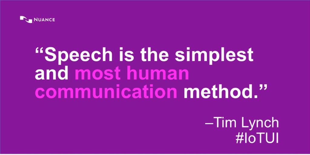 ejoana's tweet image. Speech is the “simplest and most human communication method” @clampants @NuanceInc #IoTUI #SXSW