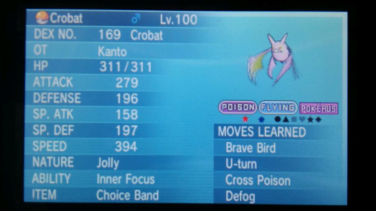 stachebroh's tweet image. RT and Follow for a chance to win my Shiny Crobat! Ends whenever.