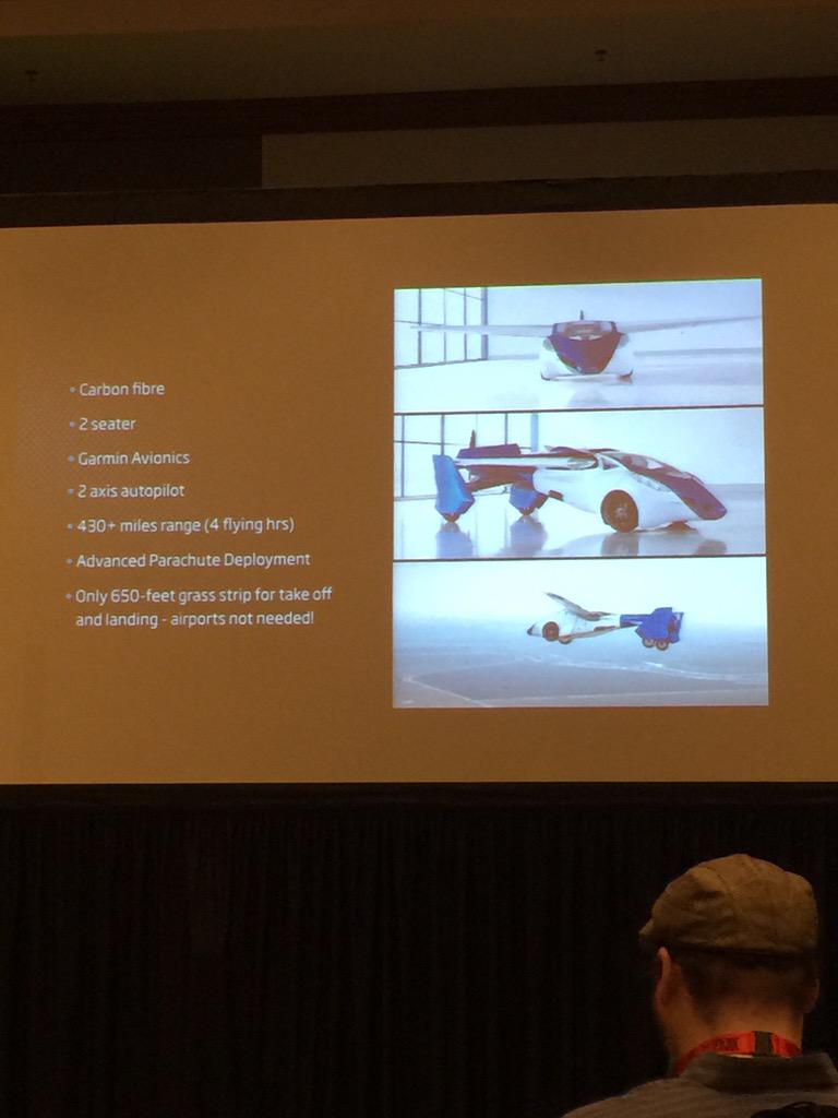 hanstosti's tweet image. Welcome to the future! @aeromobil Breathtaking presentation of the flying car at #SXSW #sxswdk
