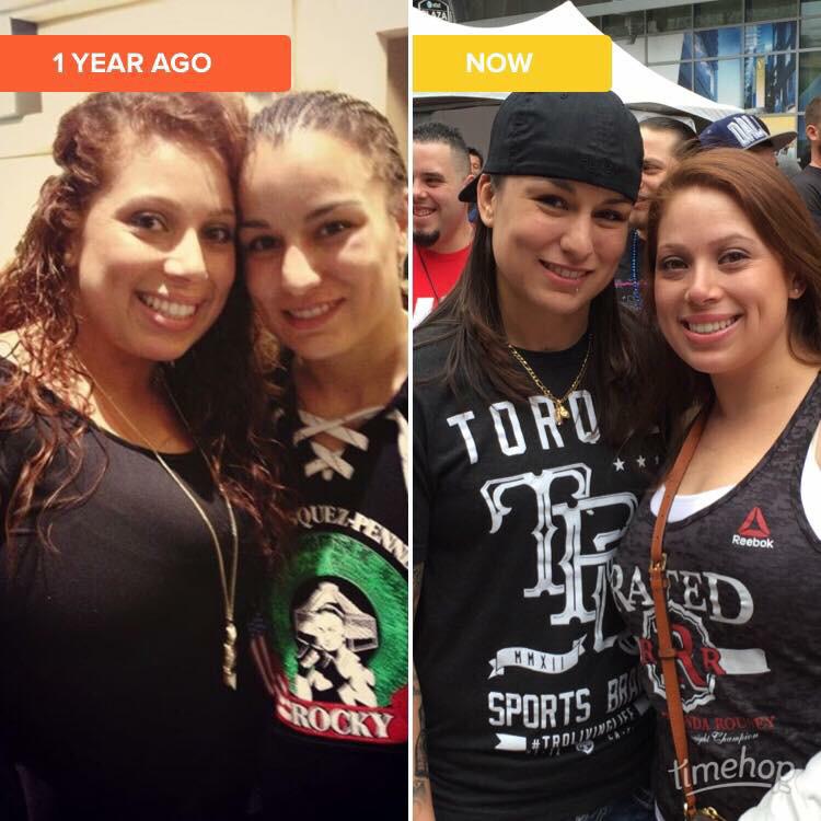 ashsoto225's tweet photo. @RockyPMMA such a bad ass! Absolutely love her! So sweet!!!! #UFC #UFC185 #MMA http://t.co/0V5BE12mrZ