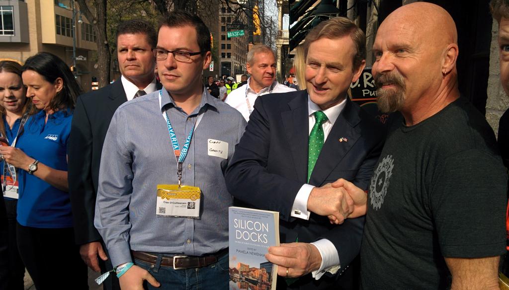 @WildBorys <a href="/CapitalFactory/">Capital Factory ⚙️</a> <a href="/GravityCentres/">Gravity</a> with Enda Kenny (IrishTaoiseach)at #SXSW building Austin-Dublin relations