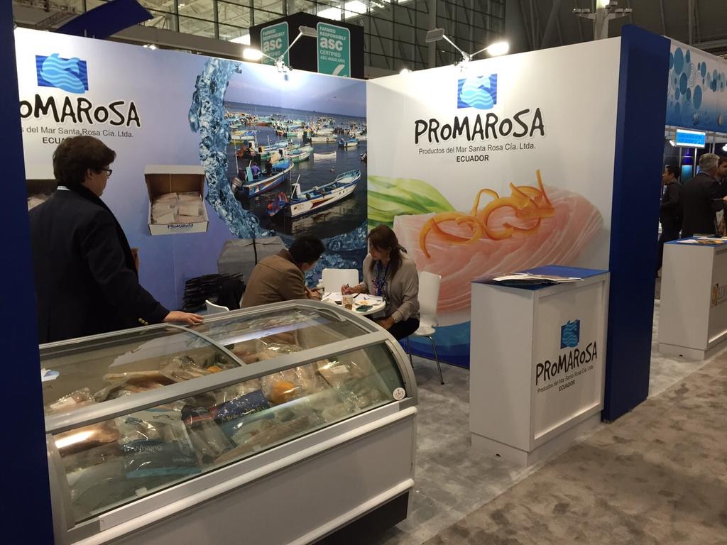Firstclasshrimp's tweet photo. #FistClassShrimp from Ecuador at Booth 633. The Best Shrimp in the World! http://t.co/XYAUFSdpfE