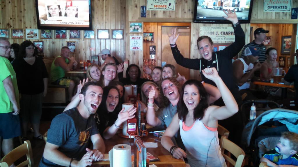 PurdueSoftball's tweet photo. Celebrating @BoilerBall going dancing from Madeira Beach in Florida.#boilerfamily #BoilerUp http://t.co/4bVnhWv8EB