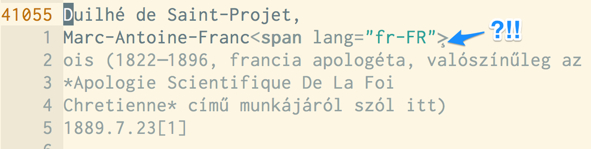 gyimhu's tweet photo. Seriously, who puts a <span> *inside* a Unicode character?? http://t.co/KmoeNCW48X