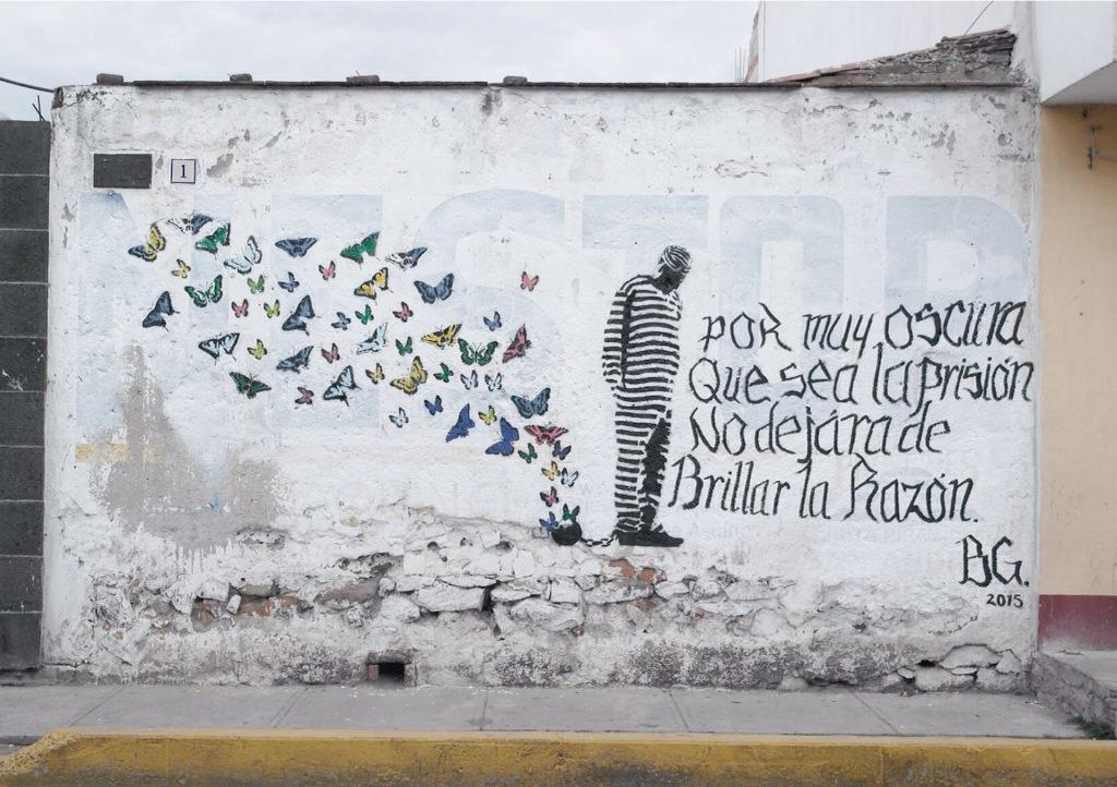 YoSoyGeorgeV's tweet photo. " Por muy obscura que sea la prisión, no dejará de brillar la razón "  via Brigada Gráfica @circulodefensa #Mexico http://t.co/n78RRNuMTz