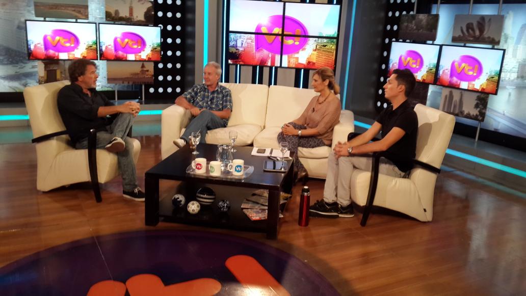 Mario Pasik y D. Marcove con <a href="/marcelacoronel/">Marcela Coronel</a> y <a href="/GZaffora/">Guido Zaffora</a> en @vivalatardeok hablando de "Aeroplanos"