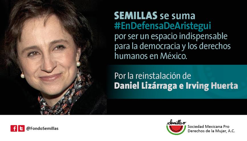 FondoSemillas's tweet photo. Y aquí seguimos, #EnDefensaDeAristegui2 y de todxs nosotrxs http://t.co/AYVUXP31JT