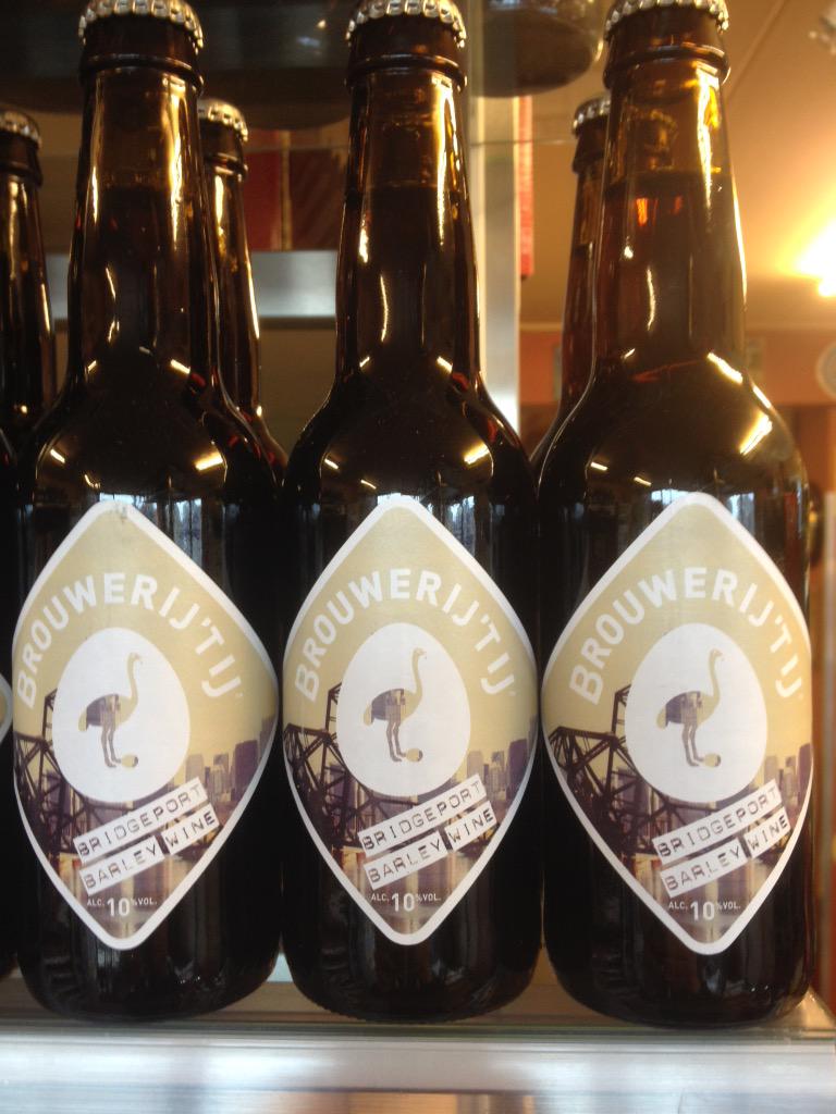 Nieuw van Brouwerij 't IJ Bridgeport Barley Wine