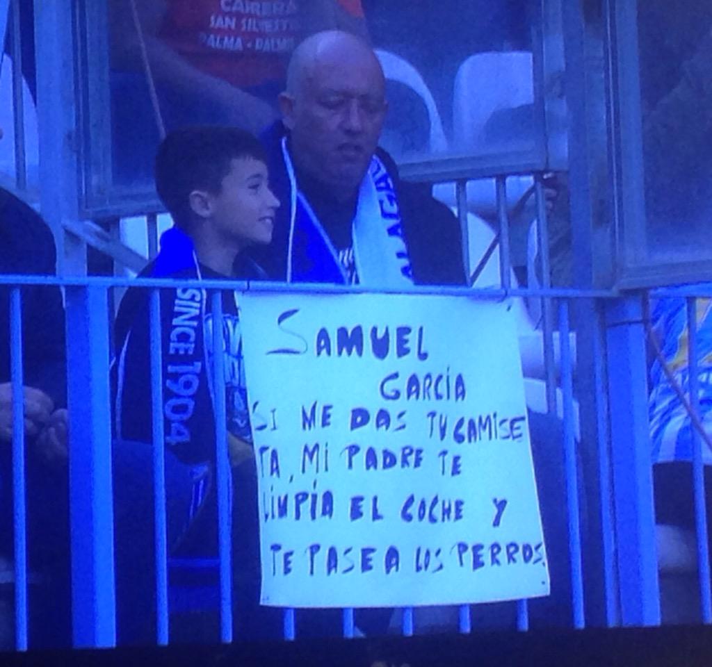 samuel7garcia's tweet photo. No te vi en la grada, pero si te he visto por la tele. Trato hecho cuenta con mi camiseta. http://t.co/aj7g4Mz8fk