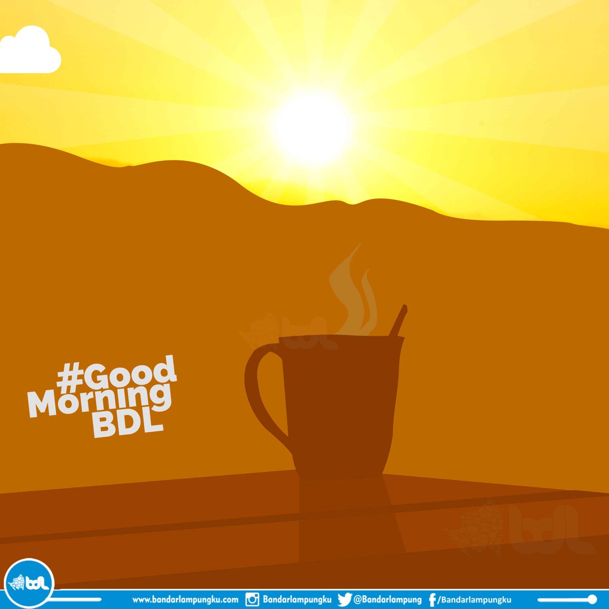 Bahagia itu sederhana, sesederhana yang pagi ini udah rapi berteman segelas kopi. #GoodMorningBDL