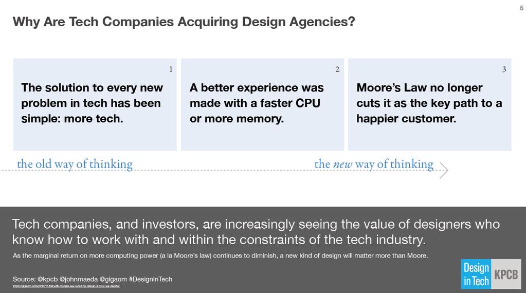 Good tech isn't enough -- Moore's law no longer cuts it as the key path to a happier customer. #DesignInTech
