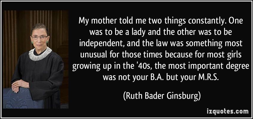 With a remarkable career, Ruth Bader Ginsburg is an icon for equality and women\s rights. Happy Birthday! 