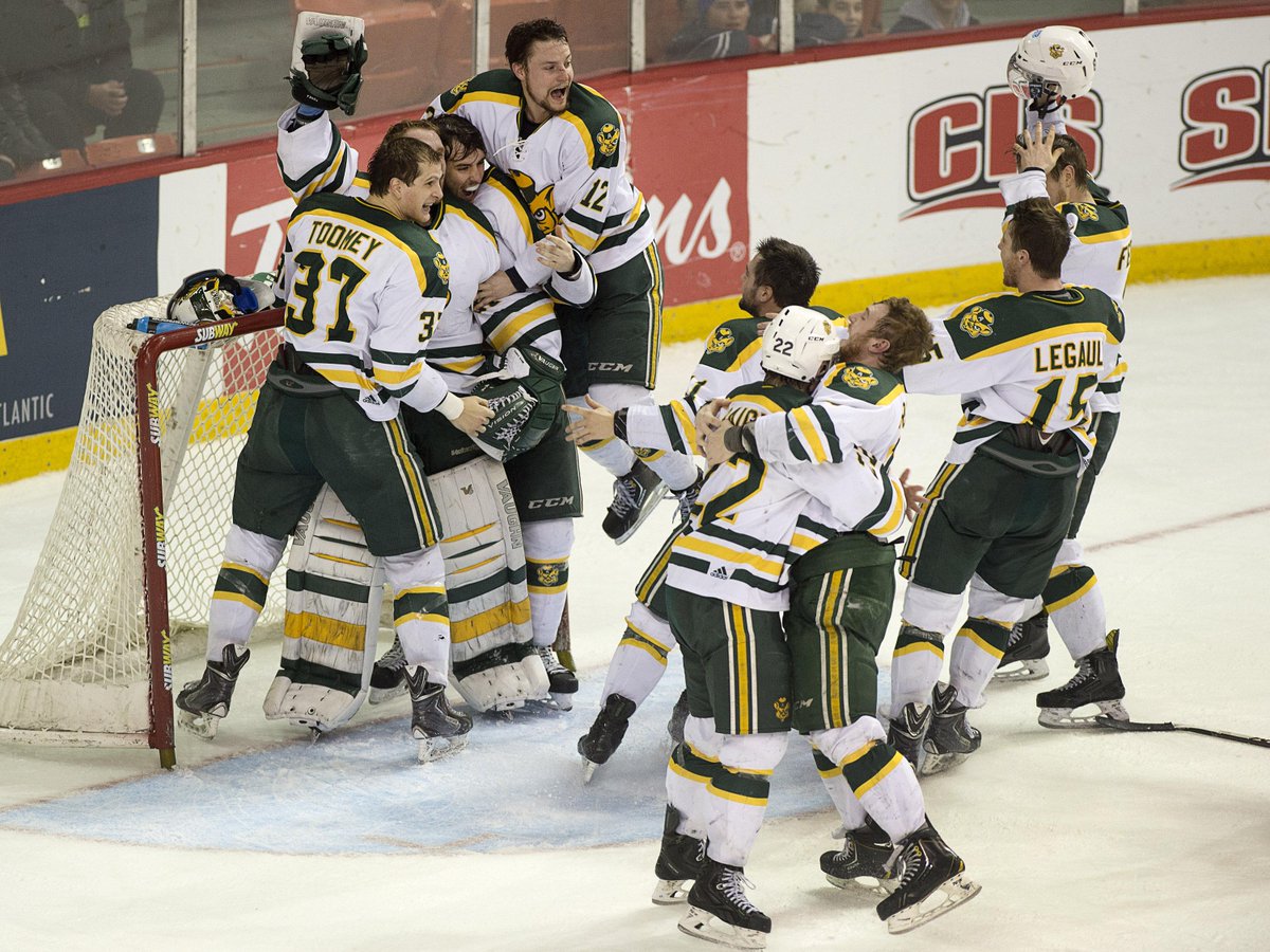 thestarhalifax's tweet photo. ‘Total team effort’: Alberta Golden Bears get ‘er done at CIS men’s hockey championship. http://t.co/rbq0GLmeAr http://t.co/zYsUHv4Zcq