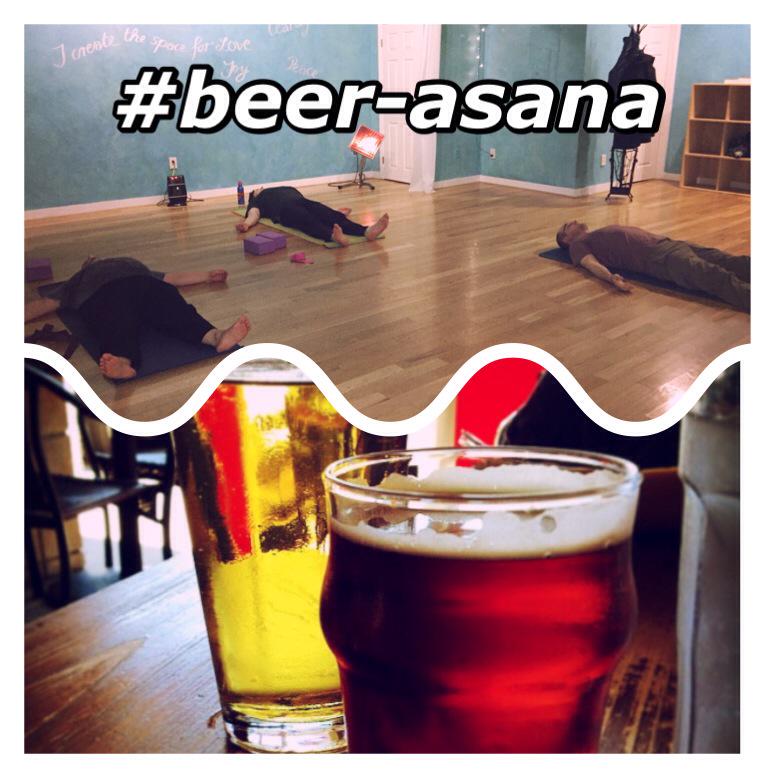 New Guy Students drop in for 7$ Monday's Vinyasa Class at 6:15pm Tasting @championbeer Rock Salt Gose afterwards